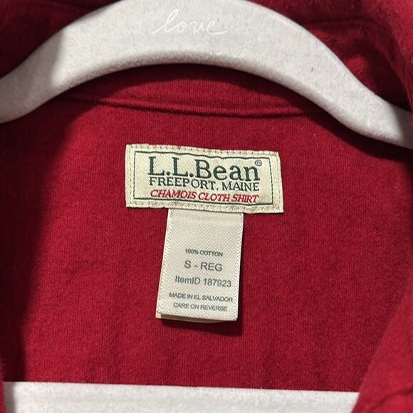 L.L. Bean chamois 100% flannel shirt jacket size small - Picture 2 of 6